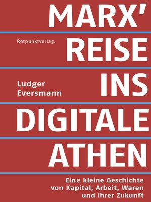 cover image of Marx' Reise ins digitale Athen